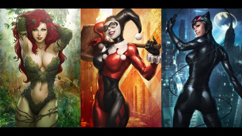 File:513202-Poison-Ivy-Artgerm-Catwoman-Harley-Quinn-DC-Comics.jpg